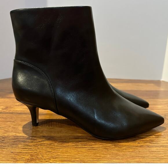 Nordstrom Rack Women's Faux Leather Kitten Heel Ankle Boots – Black – 10 – NWOB - Picture 2 of 10